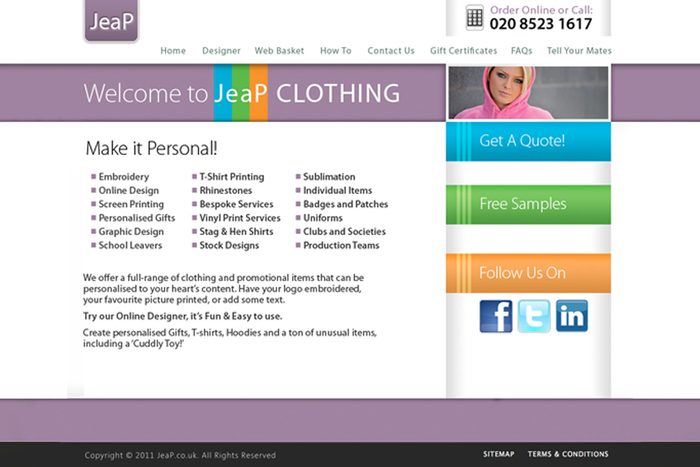 JeaP Promotions Homepage
