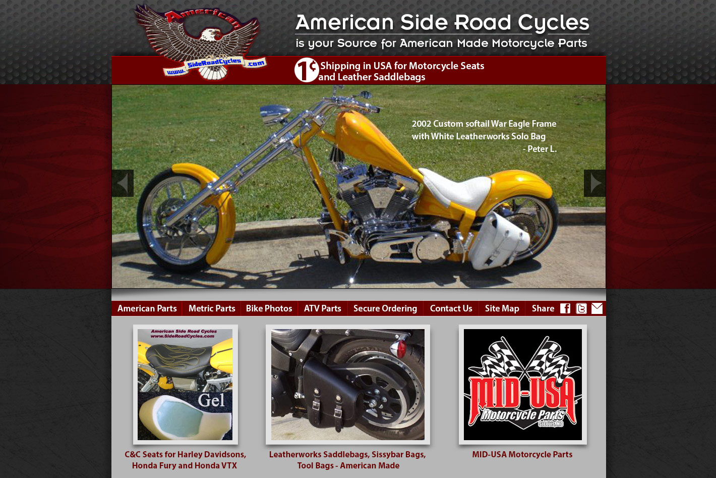 Side Road Cycles Homepage