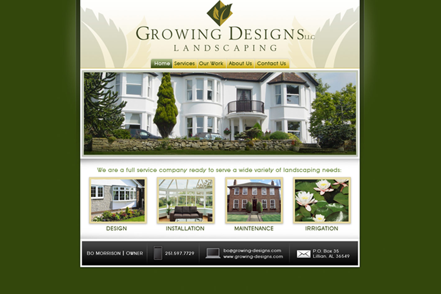 Growing Designs Homepage