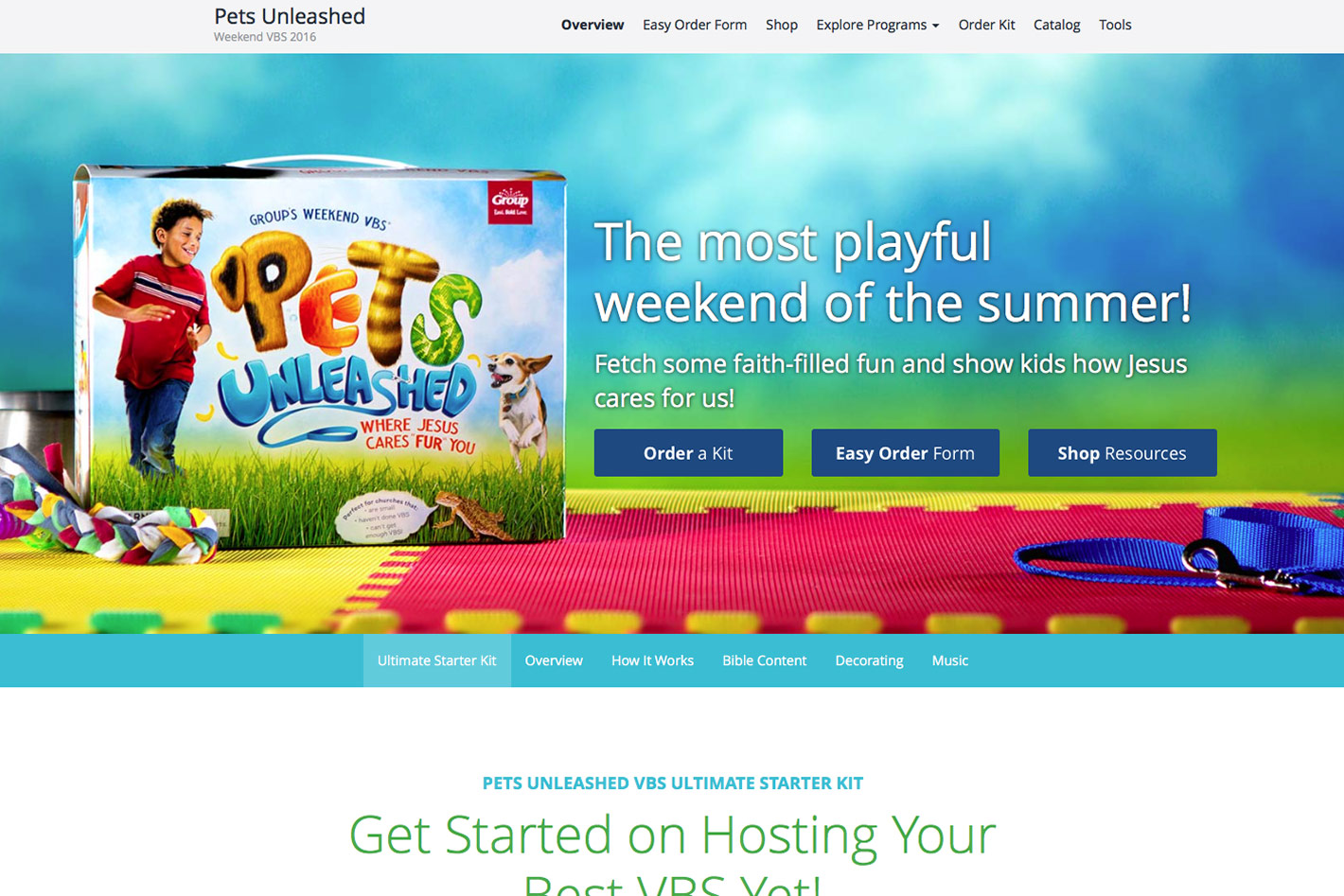 Pets Unleashed Homepage